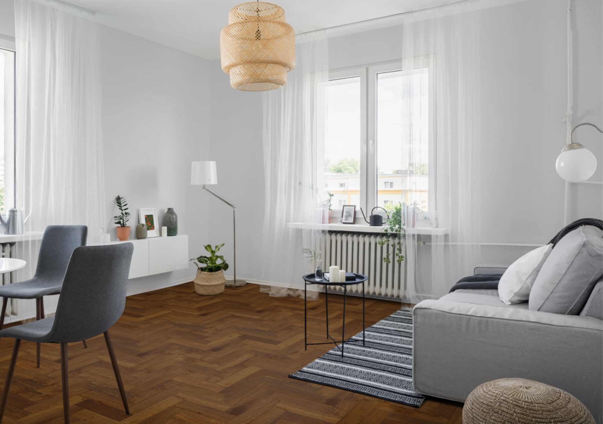Lignum Strata Fifteen Double Smoked Oak Herringbone 90 - Image 4