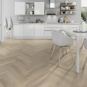 Lignum Core Seashell Oak Herringbone LVT Dryback 2.5mm stickdown Luxury Vinyl Tile