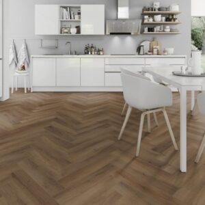 Lignum Core Truffle Oak Herringbone LVT Dryback 2.5mm stick dowm Luxury Vinyl Tile
